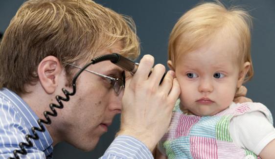 Doctor examination of a child